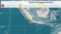 Gempa M 7,4 Terasa di Lampung Selatan, Warga Evakuasi ke Dataran Tinggi