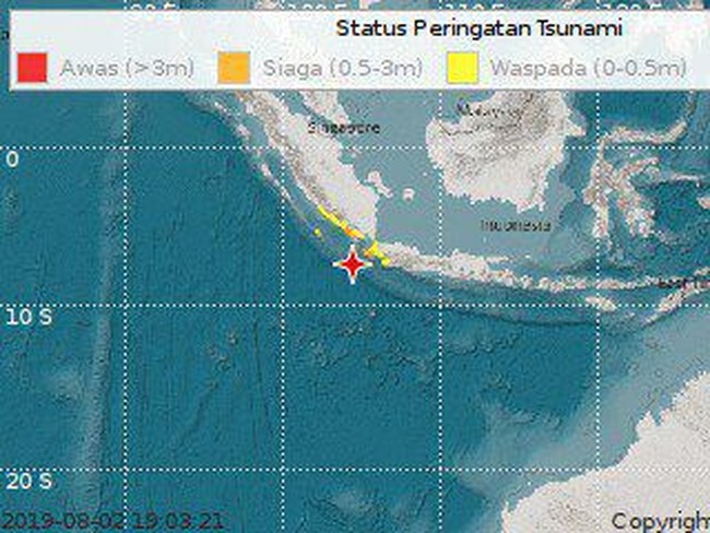Ini Titik Gempa Banten yang Berpotensi Tsunami Ini Titik Gempa Banten yang Berpotensi Tsunami
