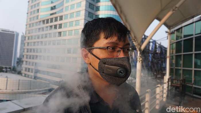 Masker elektrik. (Foto: Widiya Wiyanti/detikHealth)