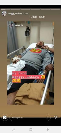 Anggy Umbara kecelakaan sepeda