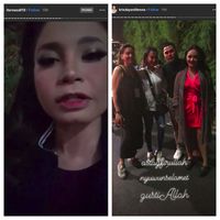 Unggahan Krisdayanti dan Rossa saat gempa terjadi