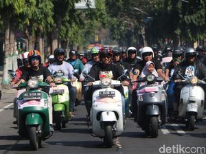 Kediri Scooter Festival, SIM Gratis Hingga Rekor MURI Tank Digelar