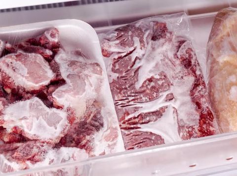 Fresh Ribeye Steaks at the Butcher Shop