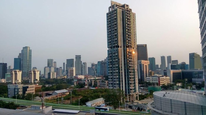 Udara Jakarta, Senin (5/8/2019) pagi. (Foto: Zhacky/detikcom)