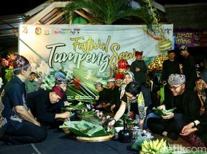 Tumpeng Sewu Banyuwangi Tradisi Makan Pecel Pitik yang Dinanti Wisatawan Tumpeng Sewu Banyuwangi Tradisi Makan Pecel Pitik yang Dinanti Wisatawan
