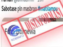Hoax! Mati Listrik Bukan Karena Sabotase