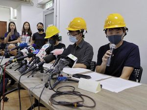Demonstran Hong Kong Gelar Konferensi Pers Langka, Tuntut Demokrasi Demonstran Hong Kong Gelar Konferensi Pers Langka, Tuntut Demokrasi