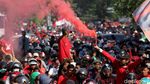 Ribuan Suporter Juku Eja Ramaikan Pawai Kemenangan PSM Makassar