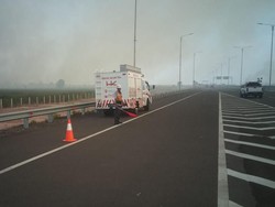 Karhutla di Ogan Ilir, Aktivitas Tol Palindra Masih Normal