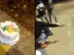 Kelompok Pemuda Ini Dikecam Setelah Potong Kue dengan Senjata Api