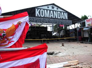 Pasca Kericuhan, Cafe Komandan Digaris Polisi