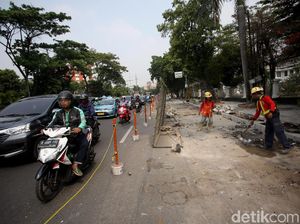 Selain Cikini, Ada Proyek Revitalisasi Trotoar di Salemba