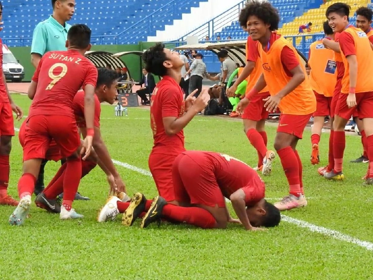 TImnas Indonesia memetik kemenangan 4-0 atas Timor Leste di Piala AFF U-18 2019. (Foto: dok.PSSI)