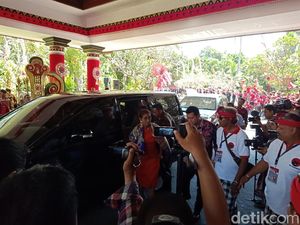 Menteri-menteri Kabinet Jokowi Merapat ke Kongres PDIP di Bali