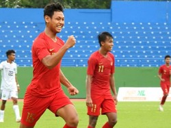 Mohammad Salman Alfarid menggandakan keunggulan untuk timnas Indonesia di menit ke 41. Istimewa/PSSI.