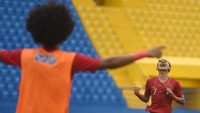 Dengan kemenangan ini, Indonesia ada di posisi pertama Grup A klasemen Piala AFF U-18 2019. Indonesia mengumpulkan enam poin dari dua kali bertanding, raihan poin Timor Leste masih tiga poin. Yusran Uccang/Antara Foto.