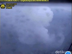 Sepekan Pascaerupsi, Aktivitas Vulkanik Tangkuban Perahu Tetap Tinggi