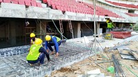 Secara keseluruhan kawasan Jatidiri sedang dalam renovasi dan pembangunan dengan total biaya Rp 1,1 triliun. Khusus untuk stadion sempat terjadi gagal lelang sehingga pengerjaan berhenti tahun 2017. Oleh sebab itu penyelesaian mundur.