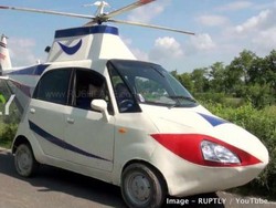 Kocak, Mobil Mungil Ini Dimodif Helikopter, Bisa Terbang?