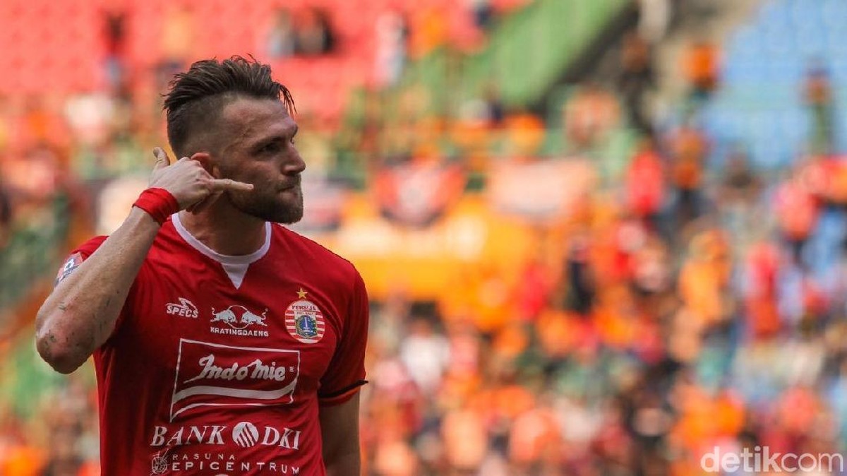 Striker Persija Jakarta Marko Simic. (Foto: Rifkianto Nugroho/detikcom)