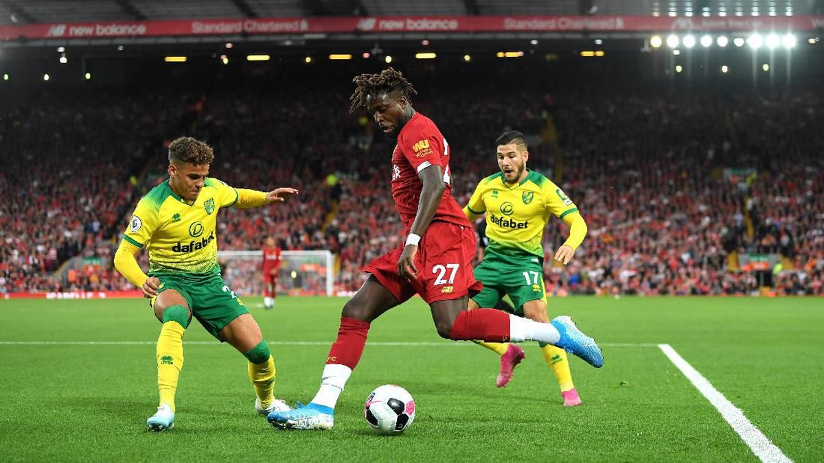 Liverpool mengawali Liga Inggris musim ini dengan menang telak 4-1 atas Norwich City. Foto: Michael Regan / Getty Images