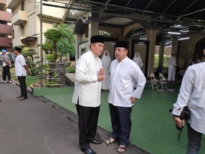 Kapolri Salat Idul Adha di Masjid Al Ikhlas Mabes Polri