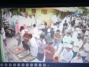 Lagi Khusyuk Salat Id, Jemaah Masjid Bubar Gegara Sapi Kurban Lepas