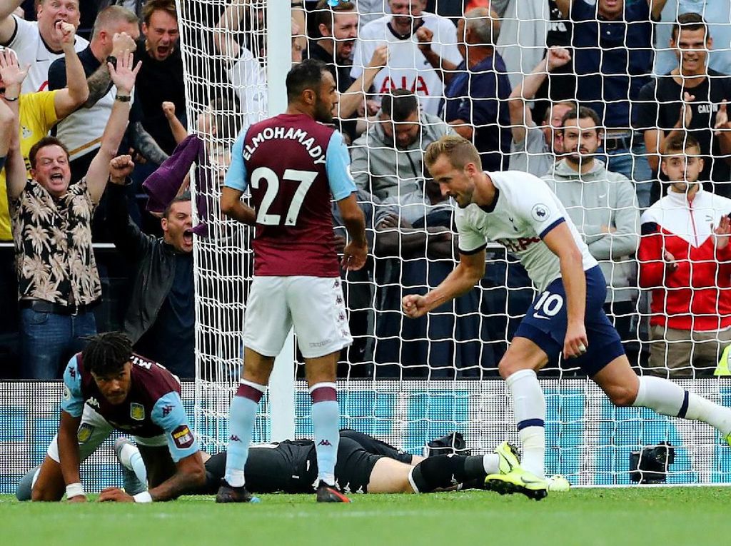 Tottenham Vs Aston Villa: Kane 2 Gol, Spurs Menang 3-1 Tottenham Vs Aston Villa: Kane 2 Gol, Spurs Menang 3-1