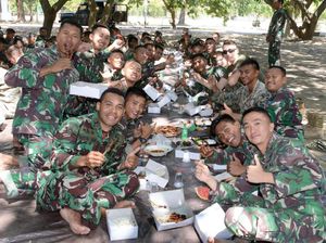Marinir Indonesia Kenalkan Tradisi Idul Adha ke Tentara Amerika
