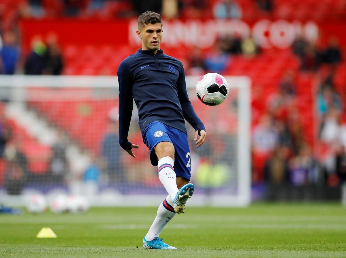 Pemain Chelsea, Christian Pulisic, memuji Frank Lampard. (Foto: Phil Noble/Reuters)