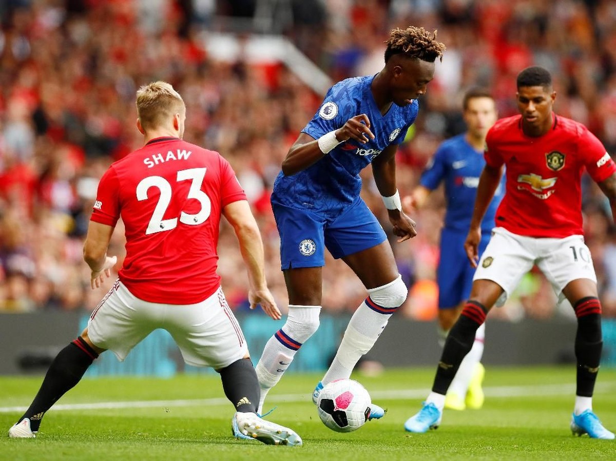 Frank Lampard menjawab kritik untuk susunan pemain Chelsea saat melawat ke markas Manchester United, Tammy Abraham Salah satunya. ( Foto: Jason Cairnduff/Action Images via Reuters)