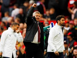 Solskjaer menjanjikan penampilan MU yang lebih baik ke depannya, seiring level kebugaran para pemain yang membaik. Reuters/Jason Cairnduff.
