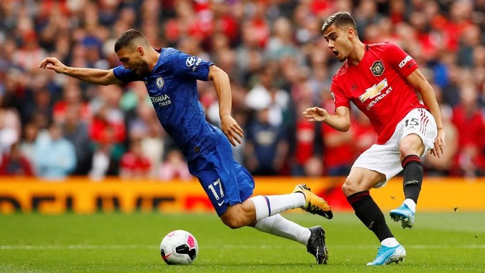 Manchester United mengalahkan Chelsea dengan skor 4-0 di partai pertama Liga Inggris yang berlangsung di Old Trafford, Minggu (11/8/2019) malam WIB.