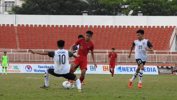 Timnas Indonesia U-18 Ditahan Imbang Myanmar di Babak Pertama