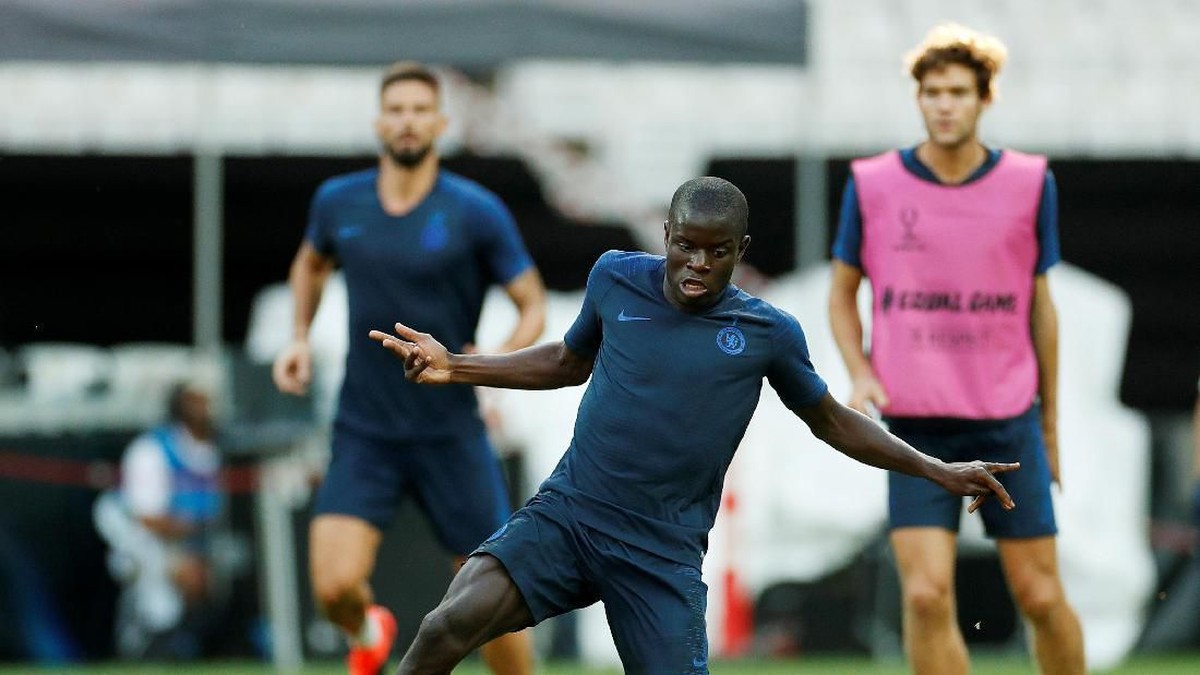 NGolo Kante diragukan tampil di Piala Super Eropa 2019 (Action Images via Reuters/John Sibley)