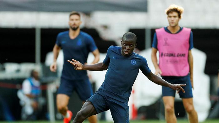 NGolo Kante diragukan tampil di Piala Super Eropa 2019 (Action Images via Reuters/John Sibley) NGolo Kante diragukan tampil di Piala Super Eropa 2019 (Action Images via Reuters/John Sibley)