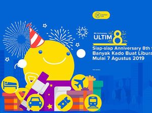 Ulang Tahun ke-8, Ini Deretan Promo dan Diskon Pelanggan tiket.com