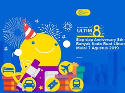 Ulang Tahun ke-8, Ini Deretan Promo dan Diskon Pelanggan tiket.com
