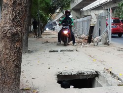 Pelebaran Trotoar di Casablanca Jaksel Ditargetkan Rampung 2020
