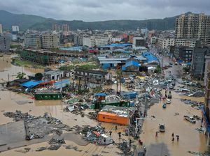 49 Orang Tewas Akibat Dahsyatnya Topan Lekima di China 49 Orang Tewas Akibat Dahsyatnya Topan Lekima di China