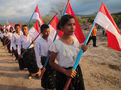 Potret Parade Kebangsaan Sambut HUT RI di NTT