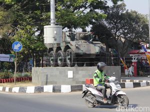 Dua Tank Kini Hiasi Taman Perjuangan Kota Militer Cimahi