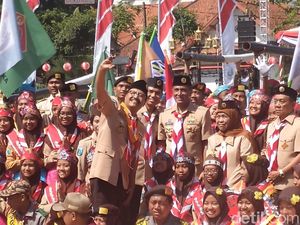 Bukan Organisasi Politik, Gus Ipul Minta Ketua Pramuka Jatim Bukan Ketua Partai