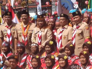 Pesan Ketua Kwarnas di Hari Pramuka yang Disampaikan Khofifah