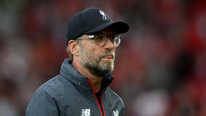 Juergen Klopp menyambut baik keputusan UEFA menunjuk wasit wanita di Piala Super Eropa. (Foto: Carl Recine/Reuters) Juergen Klopp menyambut baik keputusan UEFA menunjuk wasit wanita di Piala Super Eropa. (Foto: Carl Recine/Reuters)