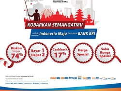 Rayakan HUT ke-74 RI makin untung dengan promo Hari Kemerdekaan dari BANK BRI!