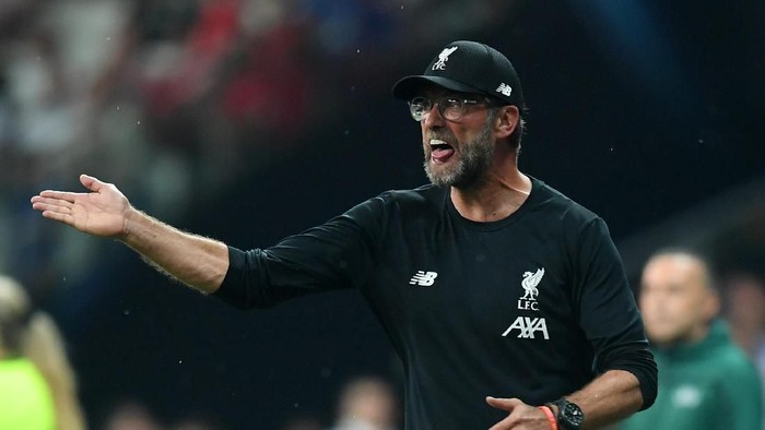 ISTANBUL, TURKEY - AUGUST 14: Jurgen Klopp, Manager of Liverpool reacts during the UEFA Super Cup match between Liverpool and Chelsea at Vodafone Park on August 14, 2019 in Istanbul, Turkey. (Photo by Michael Regan/Getty Images)