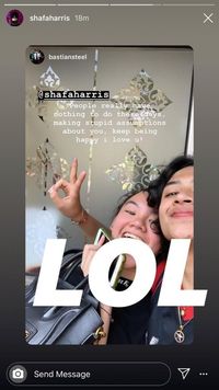 Shafa Harris dan Bastian Steel