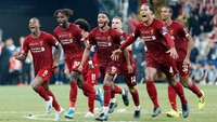 Di adu penalti, lima penendang Liverpool sukses menceploskan bola ke dalam gawang. Reuters/Kemal Aslan.