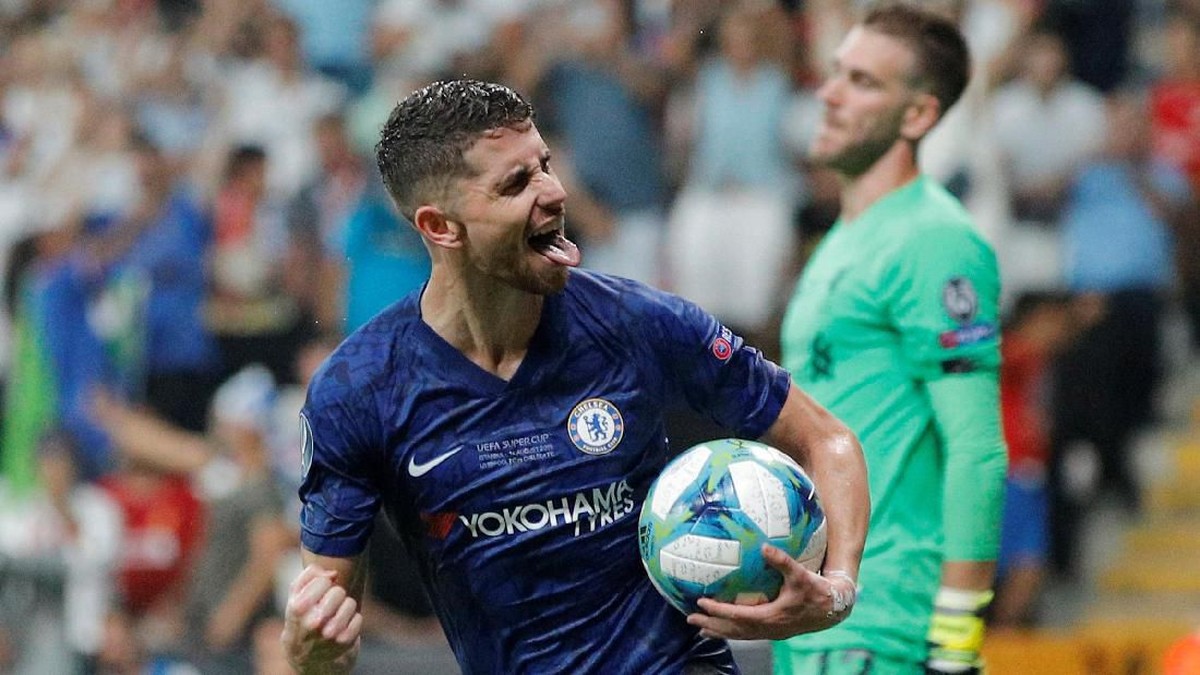 Pemain Chelsea, Jorginho, dipuji Frank Lampard mempunyai karakter. (Foto: Kemal Aslan/Reuters)